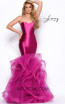 Jasz Couture 7127 Fuchsia Front Dress