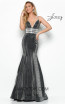 Jasz Couture 7133 Gunmetal Front Dress