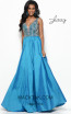 Jasz Couture 7136 Teal Front Dress