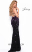 Jasz Couture 7141 Black Purple Back Dress