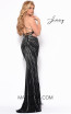 Jasz Couture 7159 Black Silver Back Dress