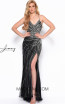 Jasz Couture 7159 Black Silver Front Dress