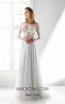 Jiouli Pasithea 738 White Front Wedding Dress