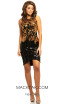 Johnathan Kayne 9238 Black Gold Front Dress