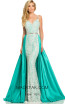 Johnathan Kayne 7242 White Aqua Front Dress