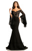 Johnathan Kayne 7244 Black Nude Front Dress