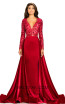 Johnathan Kayne 8013 Red Front Dress