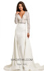 Johnathan Kayne 8013 White Front Dress
