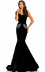 Johnathan Kayne 8026 Black Front Dress