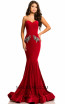 Johnathan Kayne 8026 Red Front Dress