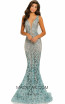 Johnathan Kayne 8031 Teal Front Dress