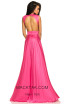 Johnathan Kayne 8072 Hot Pink Back Dress