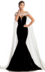 Johnathan Kayne 8201 Black White Front Dress