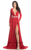 Johnathan Kayne 8208 Red Front Dress