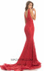 Johnathan Kayne 8218 Red Back Dress