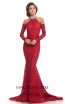 Johnathan Kayne 8219 Red Front Dress