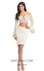 Johnathan Kayne 8222 White Front Dress