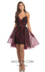 Johnathan Kayne 8238 Black Fuchsia Front Dress