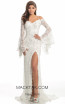 Johnathan Kayne 8249 White Front Dress
