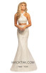 Johnathan Kayne 2005 Iridescent White Front Dress