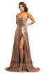 Johnathan Kayne 2022 Rose Gold Front Dress