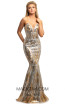 Johnathan Kayne 2025 Gold Silver Front Dress