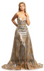 Johnathan Kayne 2025 Gold Silver Front Dress