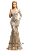 Johnathan Kayne 2031 Gold Silver Front Dress