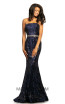 Johnathan Kayne 2033 Navy Front Dress