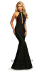 Johnathan Kayne 2037 Black Front Dress
