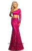 Johnathan Kayne 2039 Magenta Front Dress