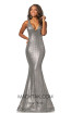 Johnathan Kayne 2044 Matte Silver Front Dress