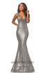 Johnathan Kayne 2044 Matte Silver Front Dress