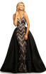 Johnathan Kayne 2052 Black Nude Front Dress