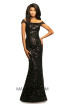 Johnathan Kayne 2064 Black Front Dress