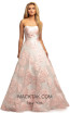 Johnathan Kayne 2078 White Pink Front Dress