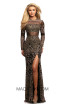 Johnathan Kayne 2080 Black Multi Front Dress