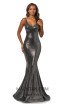 Johnathan Kayne 2087 Black Silver Front Dress