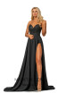 Johnathan Kayne 2091 Black Front Dress