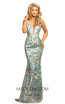 Johnathan Kayne 2092 Iridescent Mint Front Dress