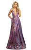 Johnathan Kayne 2094 Iridescent Magenta Front Dress