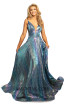 Johnathan Kayne 2094 Iridescent Royal Front Dress