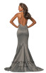 Johnathan Kayne 2096 Heather Grey Back Dress