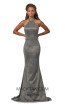 Johnathan Kayne 2096 Heather Grey Front Dress