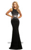 Johnathan Kayne 2097 Black Front Dress