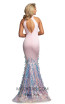 Johnathan Kayne 2104 Pink Multi Back Dress