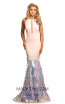 Johnathan Kayne 2104 Pink Multi Front Dress