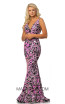 Johnathan Kayne 2106 Pink Multi Front Dress