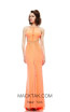 Johnathan Kayne 6008 Hot Coral Front Dress