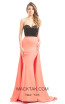 Johnathan Kayne 7038 Black Hot Coral Front Dress